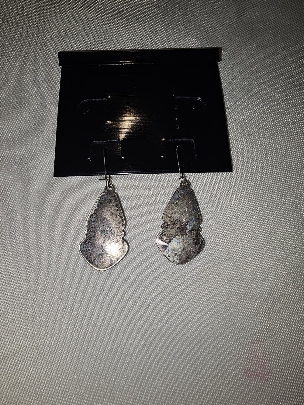 Silver & Turqouise Drop Earrings - Picture 2 of 2